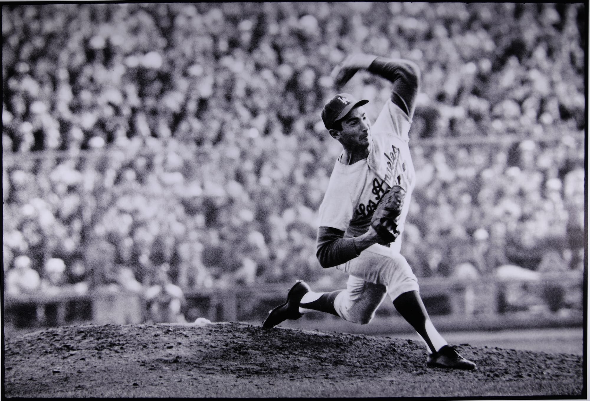 Koufax delivers in the Dodgers' road grays.