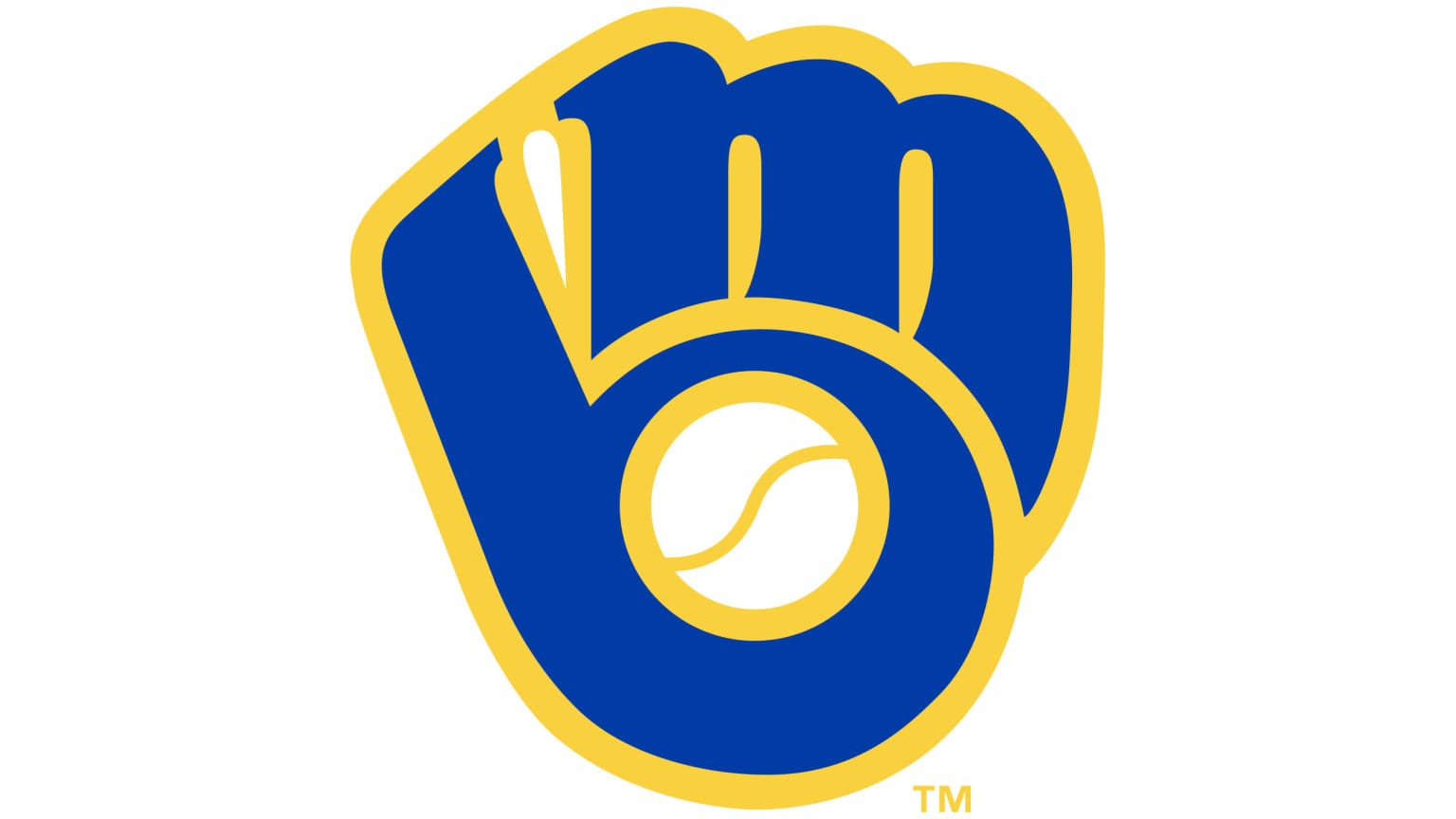 Tom Meindel's ball-in-glove: a lowercase m on a lowercase b.