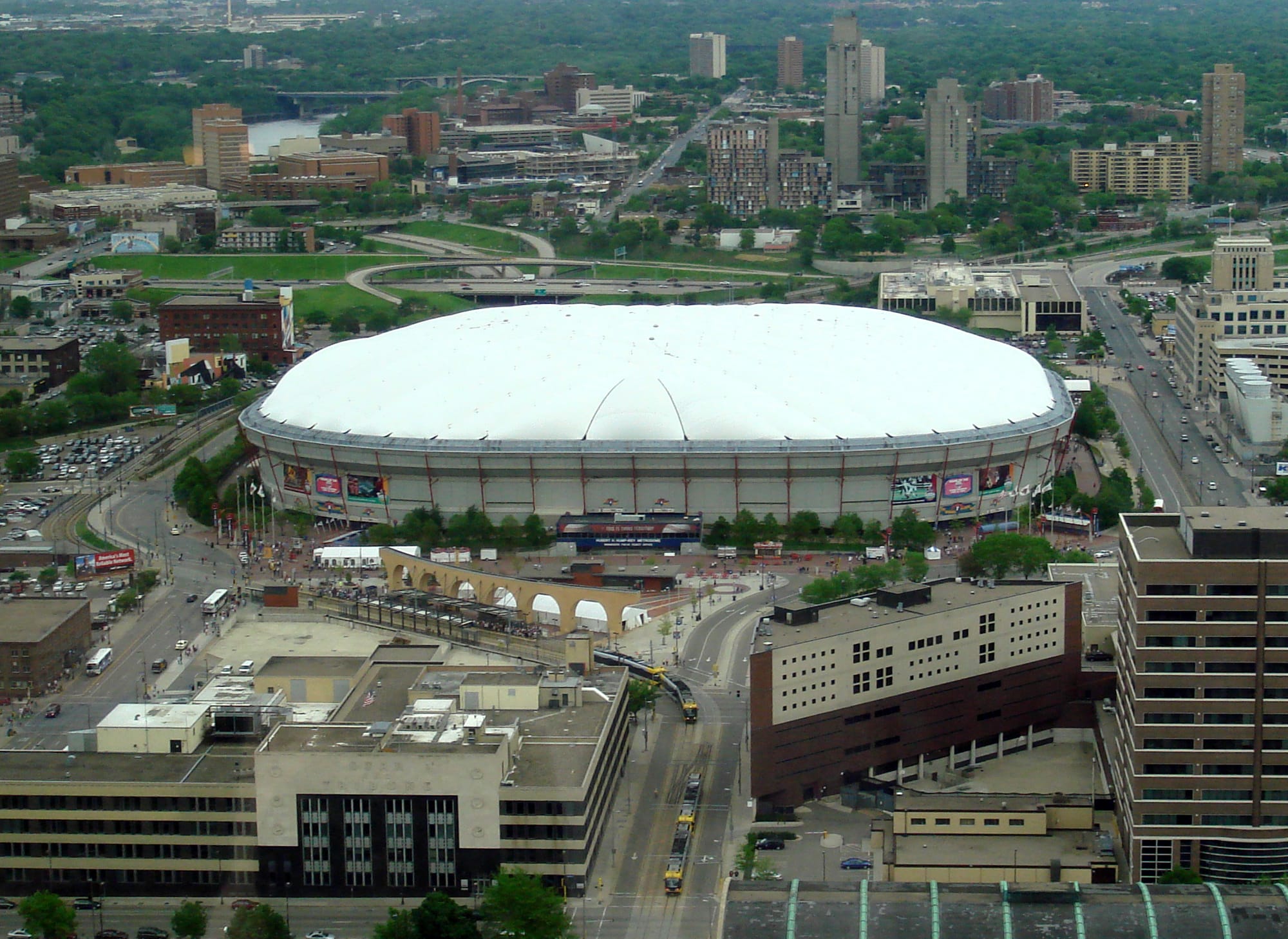 The Hubert H. Humphrey Metrodome.