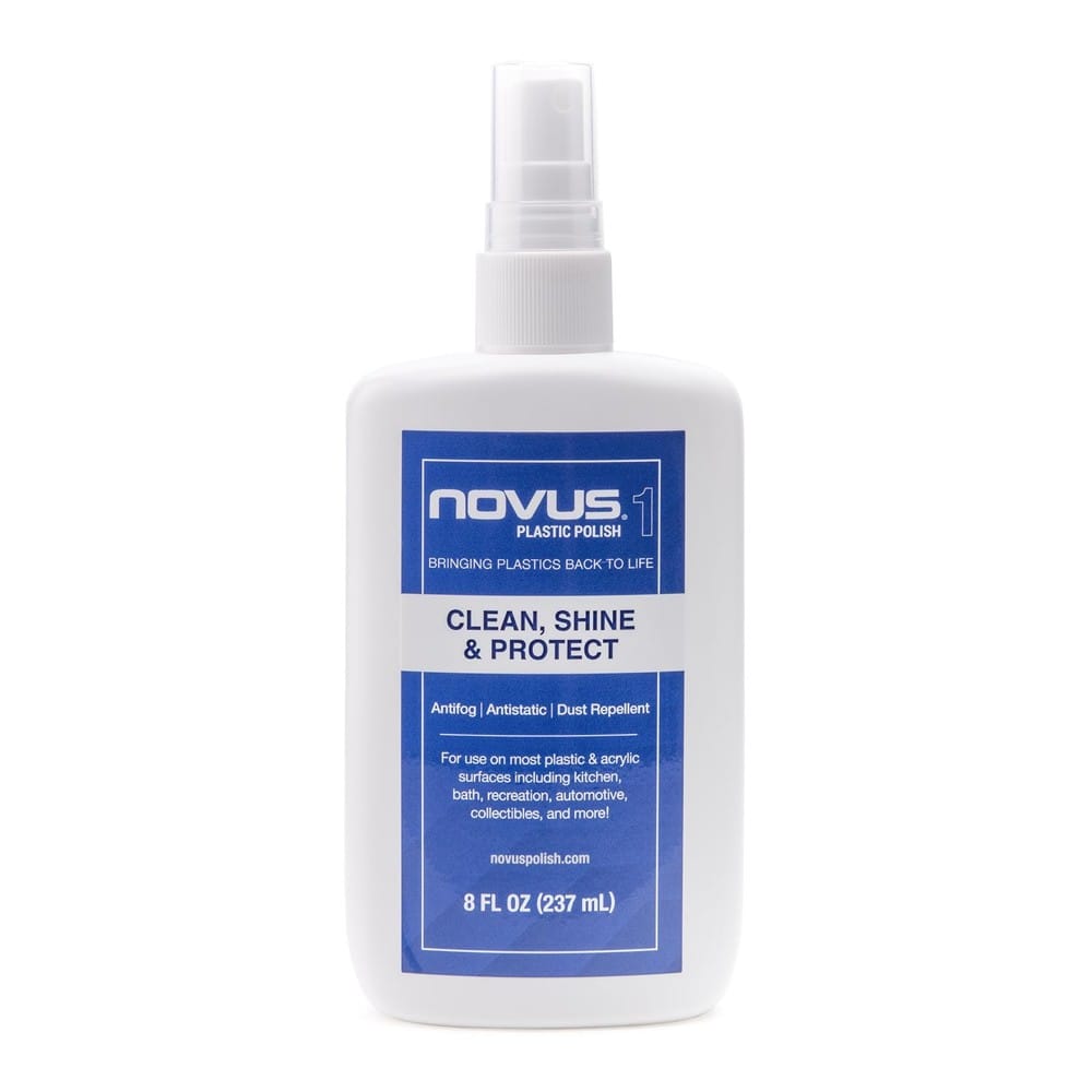 Novus #1 Plastic Clean & Shine, for acrylic cases.