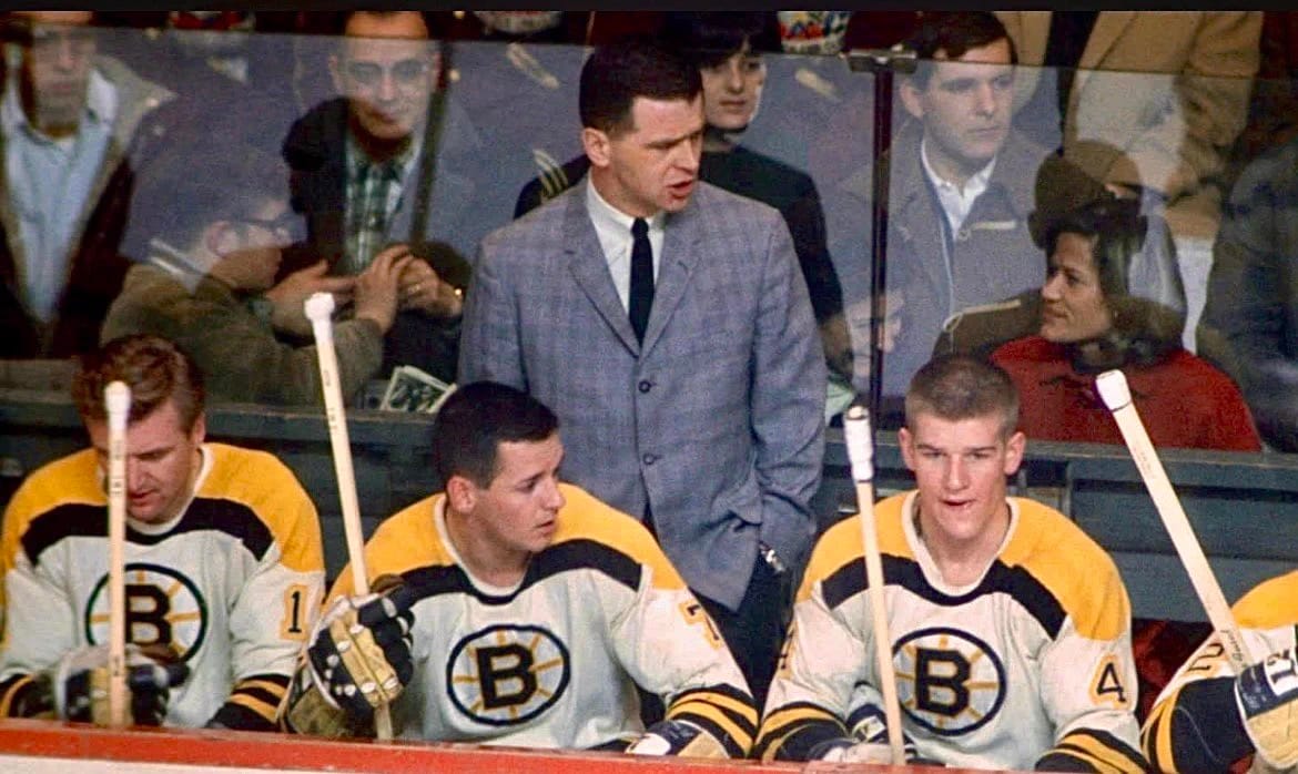 Orr, No. 4, on the Bruins bench.