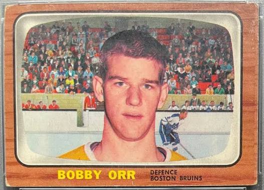 Orr's 1966-67 Topps rookie card.