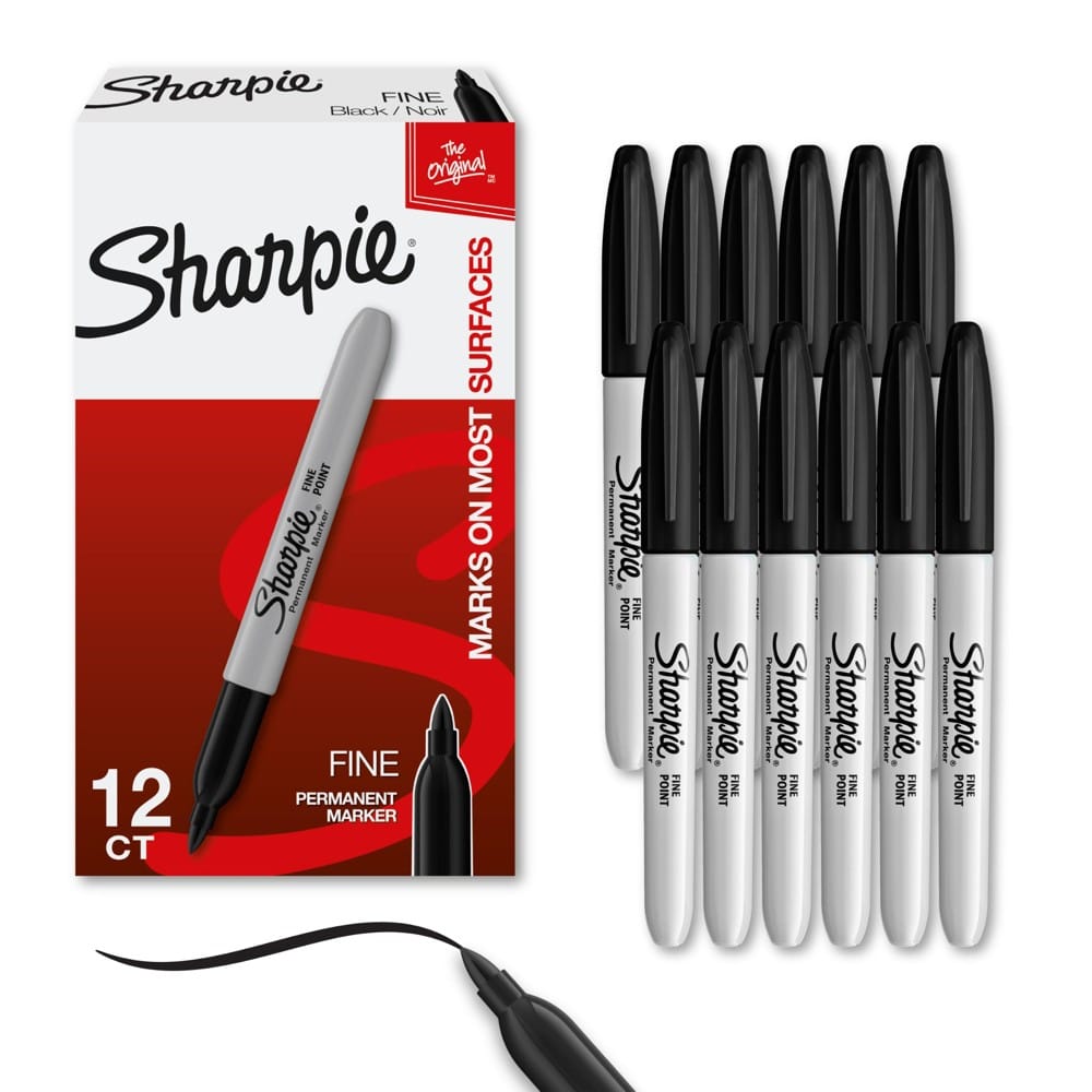 Fine-point Sharpies, for photos, cards and footballs.