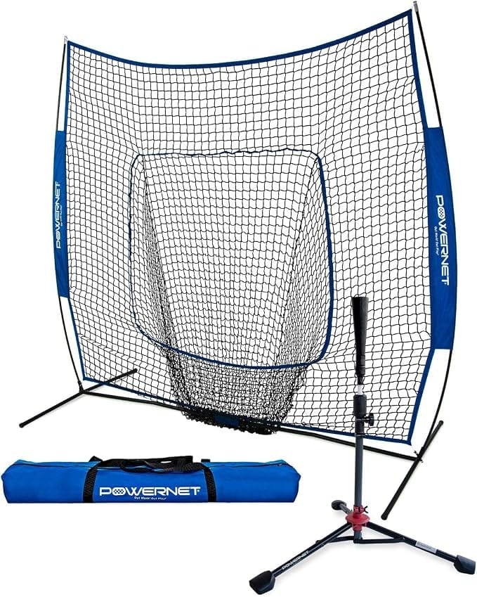 The PowerNet 7x7 with its travel tee and carry bag.