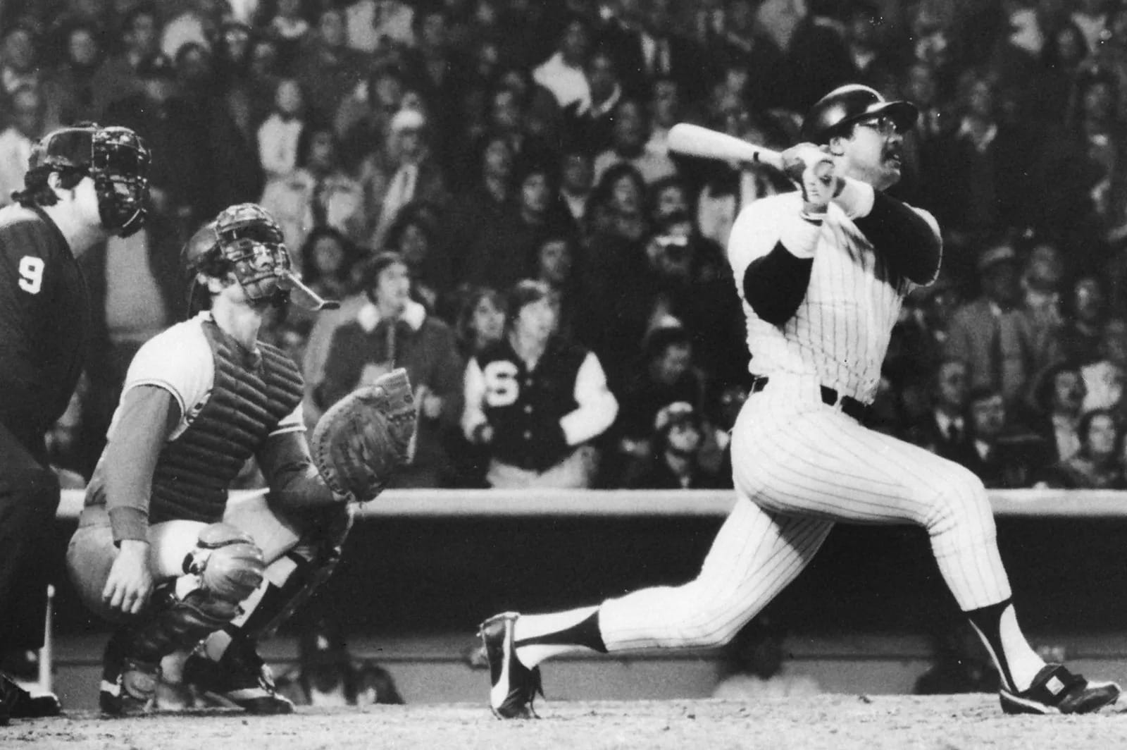 Reggie Jackson at Yankee Stadium.