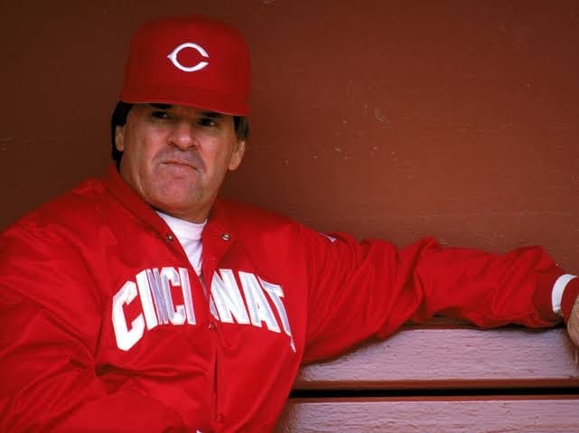 Rose managed the Reds from 1984 until his ban in 1989.