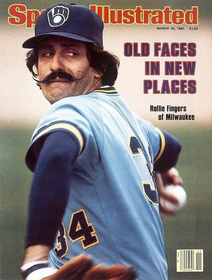 Fingers on the cover of Sports Illustrated, March 1981, after the trade to Milwaukee.