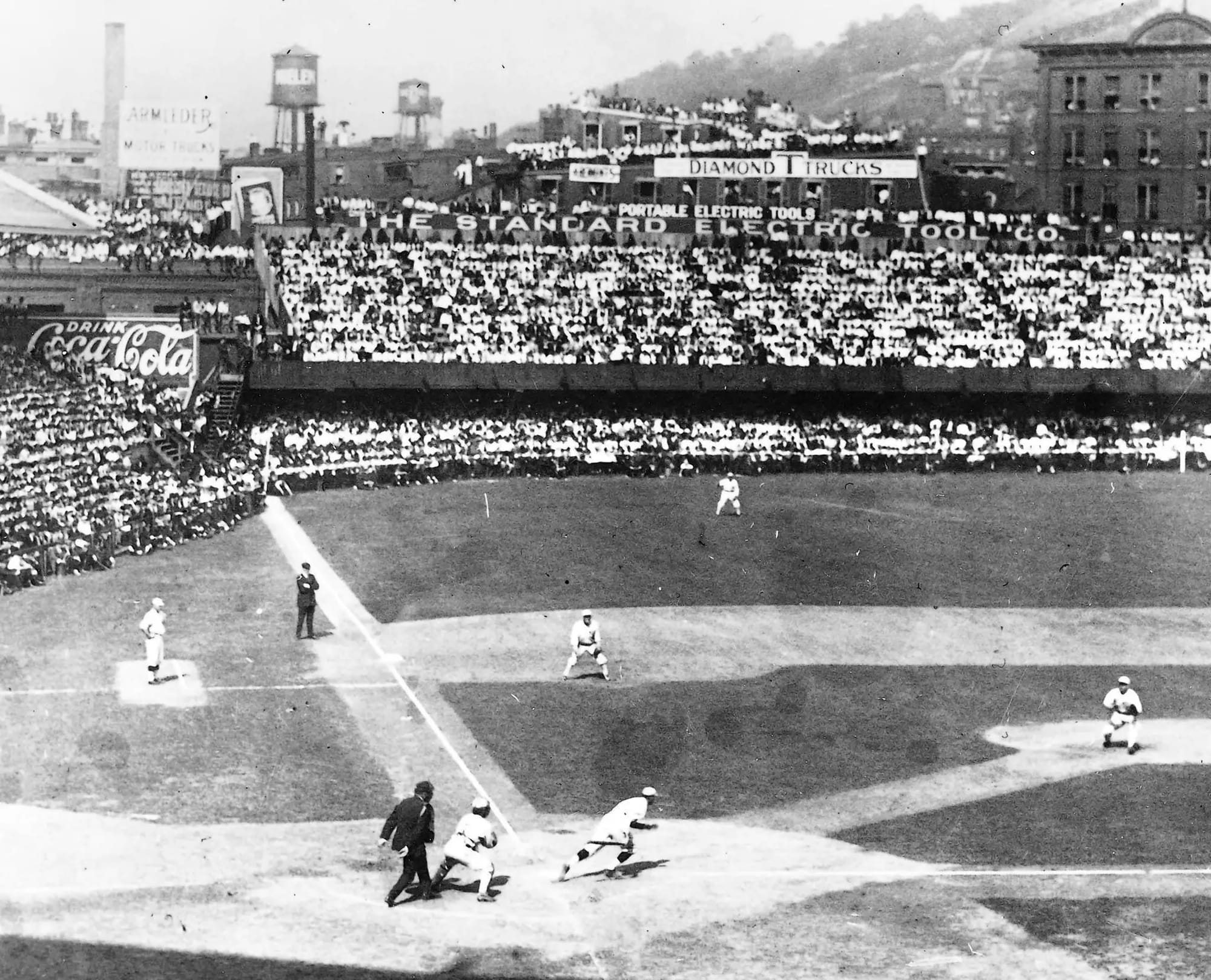 The 1919 World Series at Redland Field in Cincinnati.