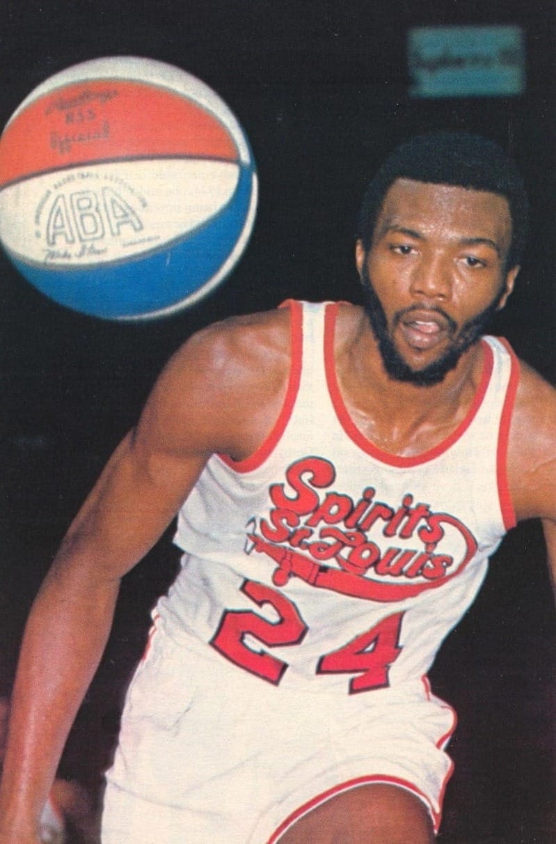 The Spirits of St. Louis' home uniform, with the team name in script.