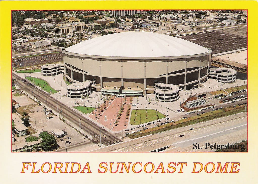A Florida Suncoast Dome postcard. The team came 8 years later.