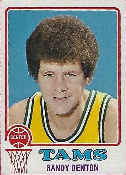 Randy Denton's Memphis Tams basketball card.