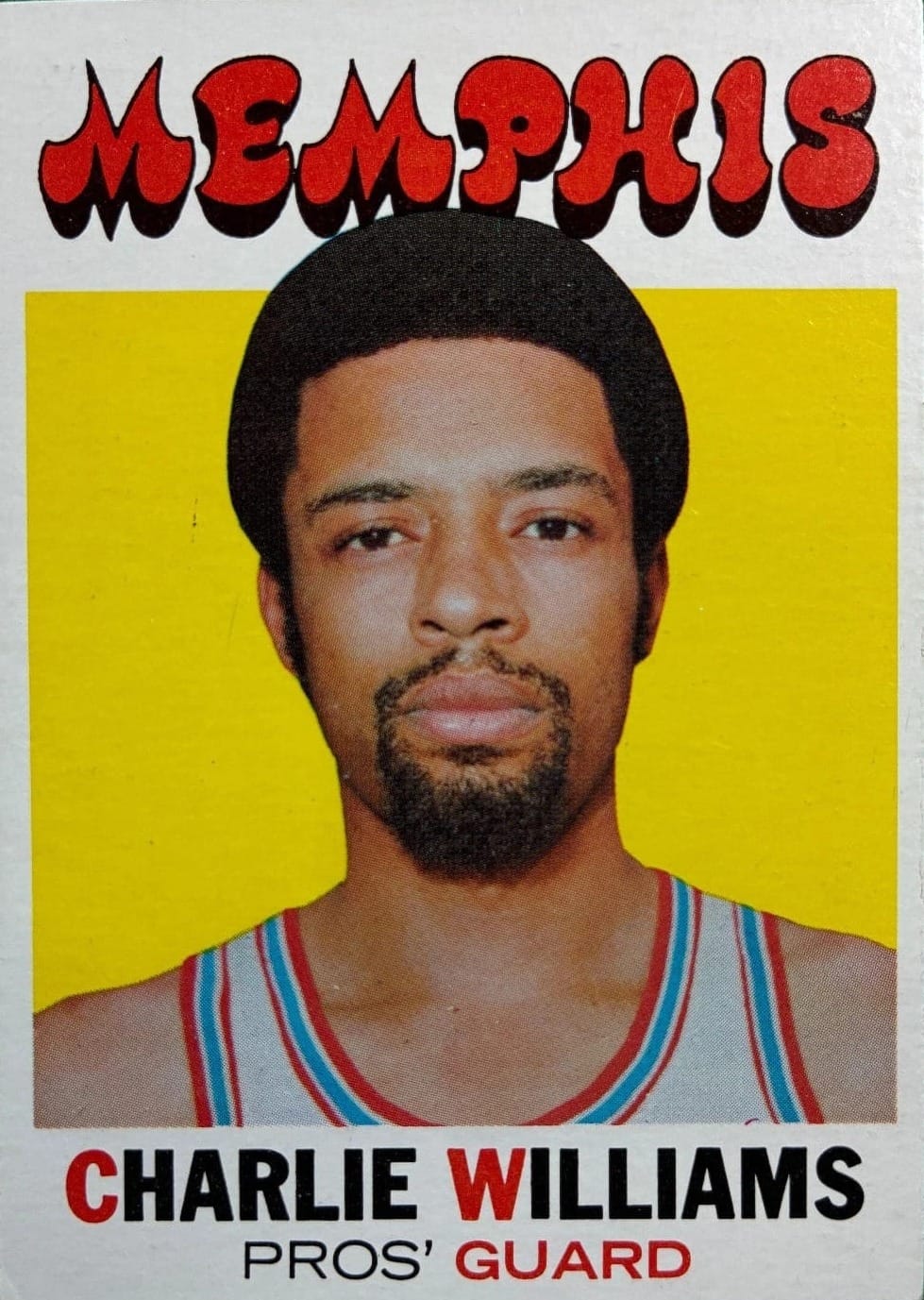 Charlie Williams of the Memphis Pros, the franchise's name before Finley made it the Tams.