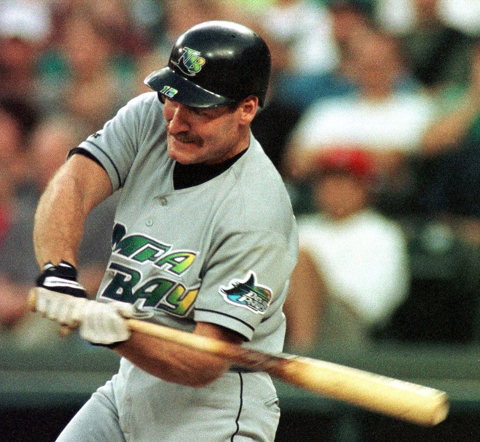 Wade Boggs as a Devil Ray.