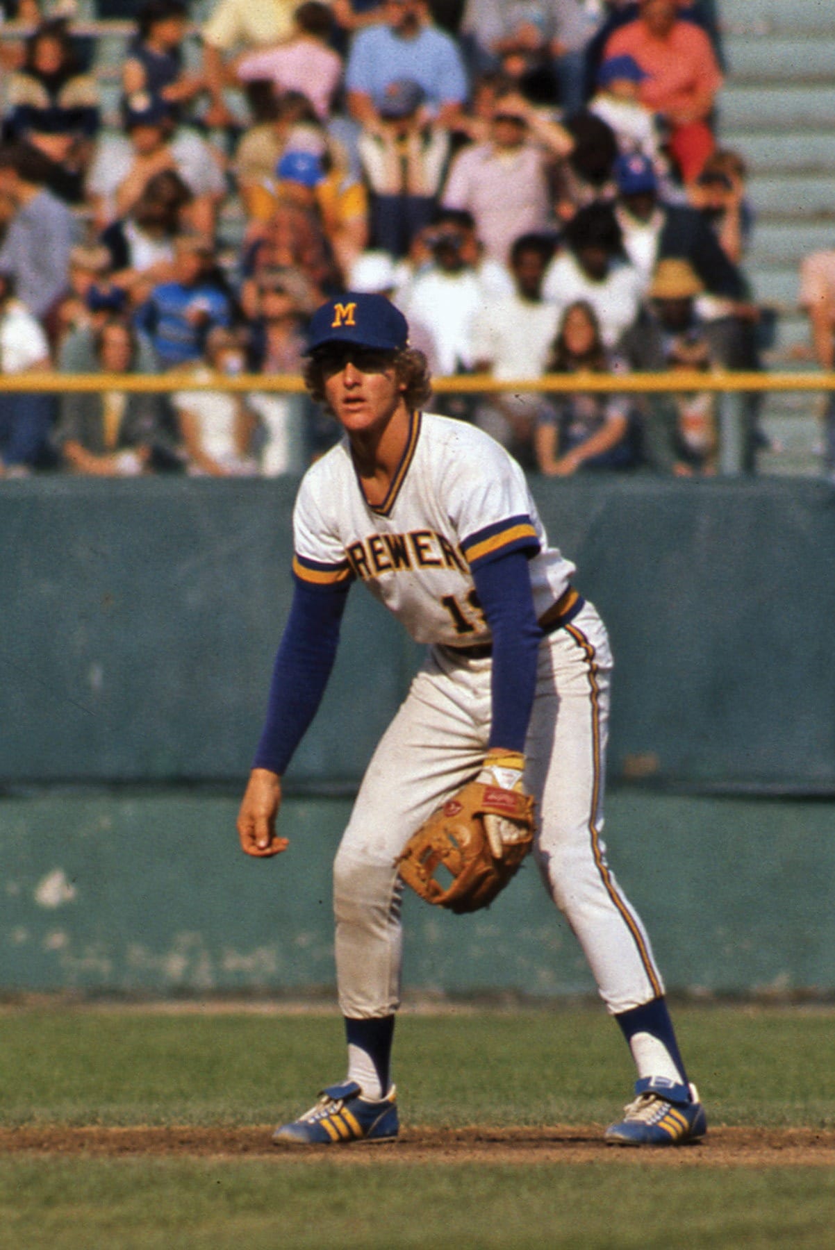 Yount at shortstop in the 1970s.