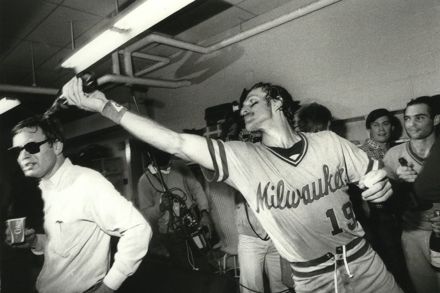 Yount in the clubhouse, 1982.