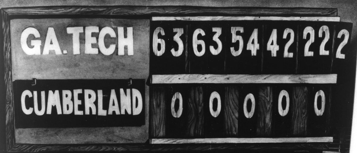 On This Date: Georgia Tech 222, Cumberland 0 (Oct. 7, 1916)