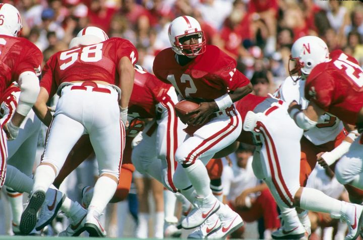 Nebraska vs. Penn State in the first Kickoff Classic, Aug 29, 1983