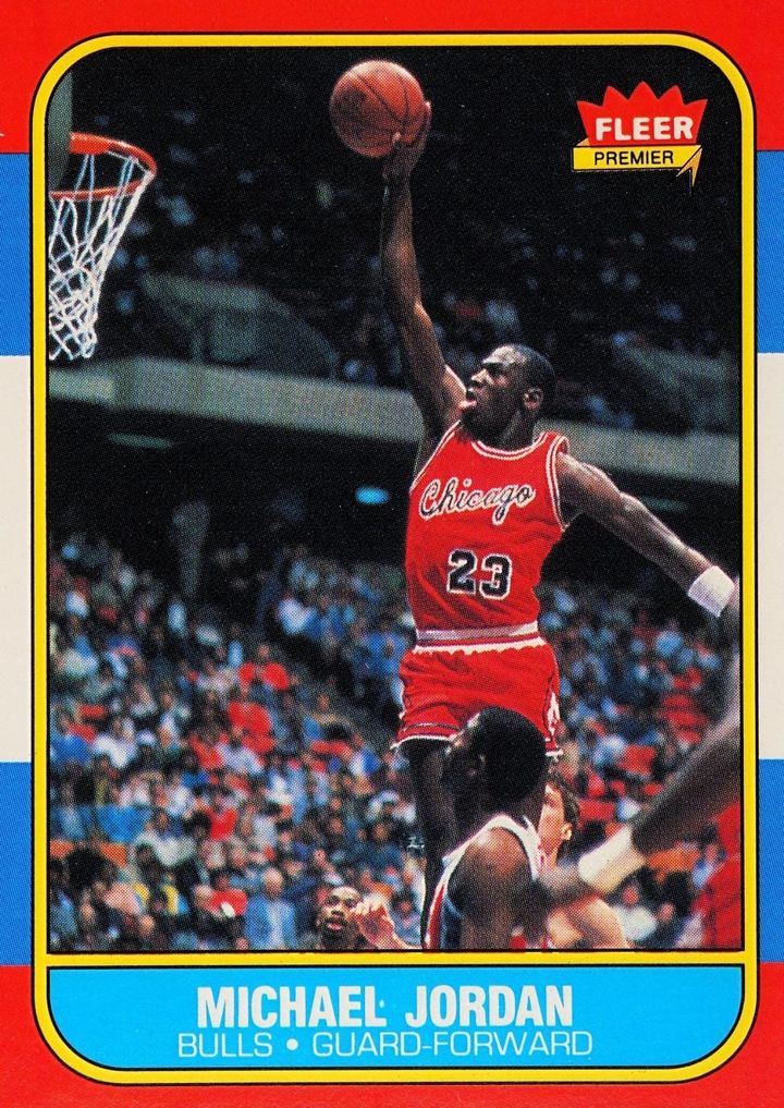 1986-87 Fleer #57 Michael Jordan rookie card