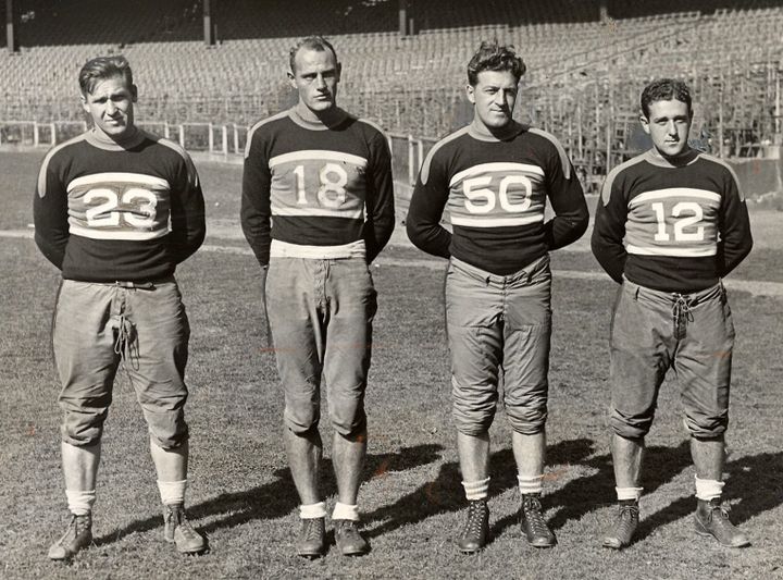 Four members of the 1933 New York Giants