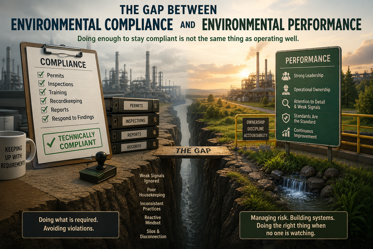 The Gap Between Environmental Compliance and Environmental Performance