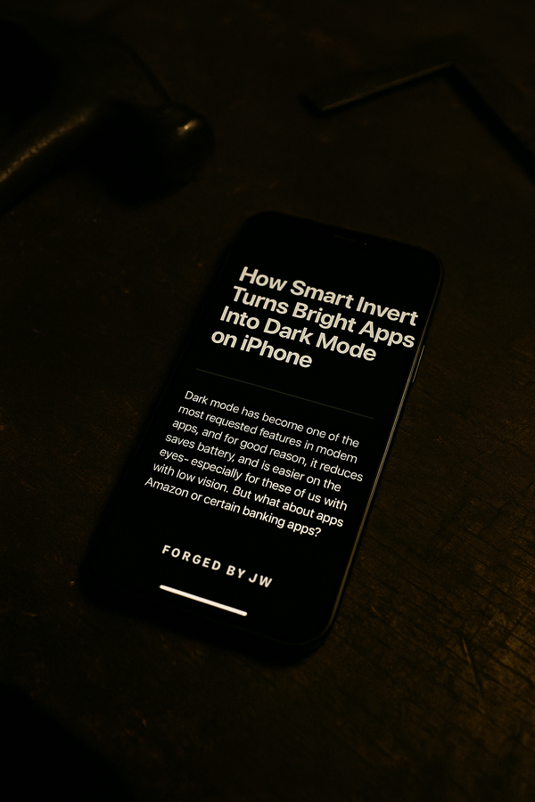 How Smart Invert Turns Bright Apps Into Dark Mode on iPhone