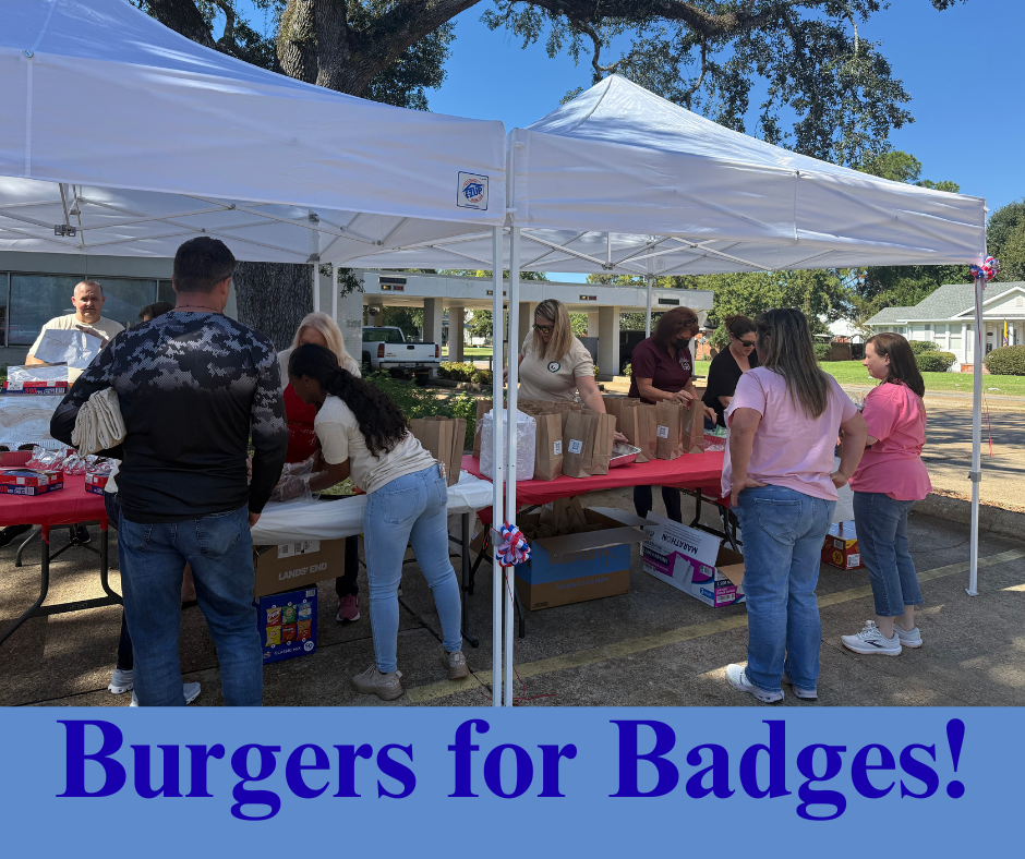 Cottonport Bank Hosts “Burgers 4 Badges” to Honor Local Heroes
