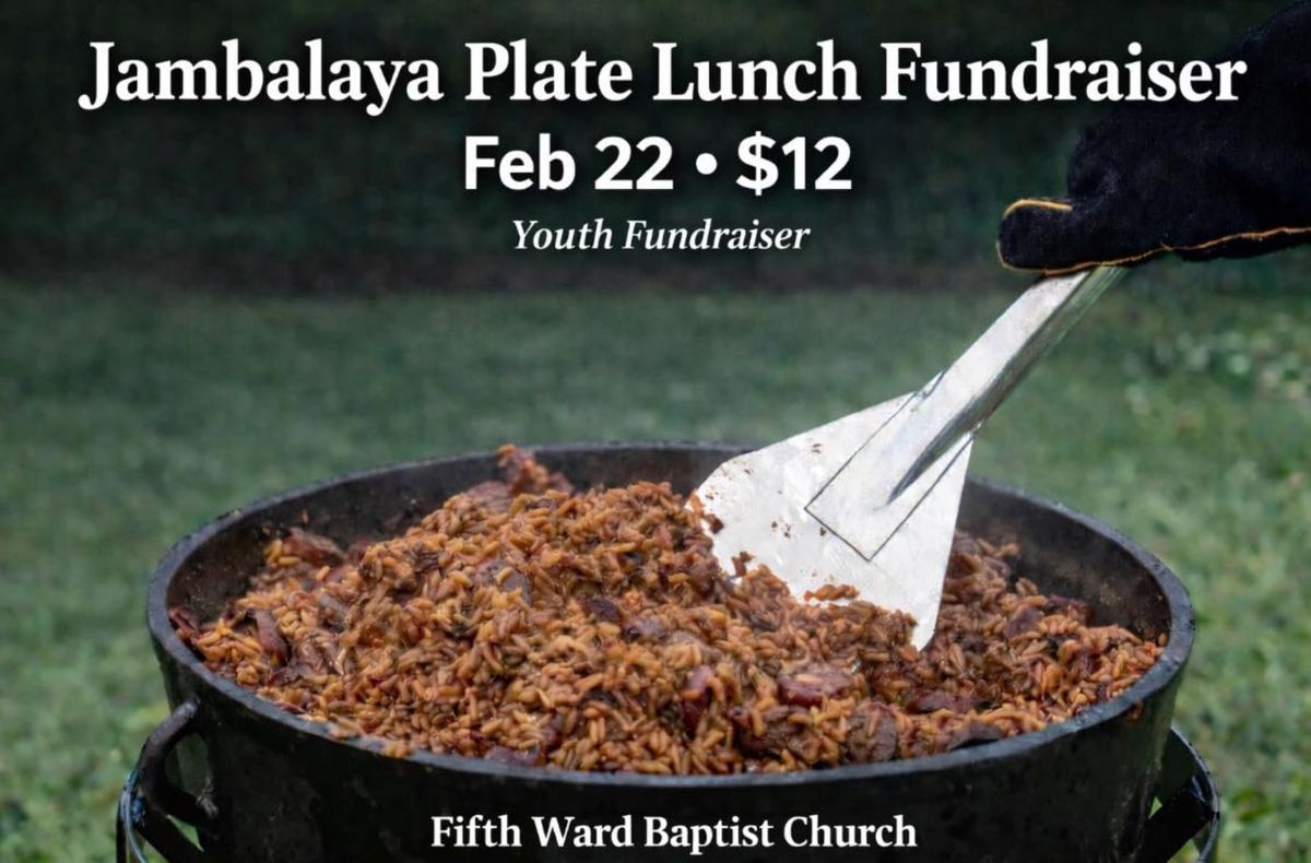 Jambalaya Lunch Fundraiser!