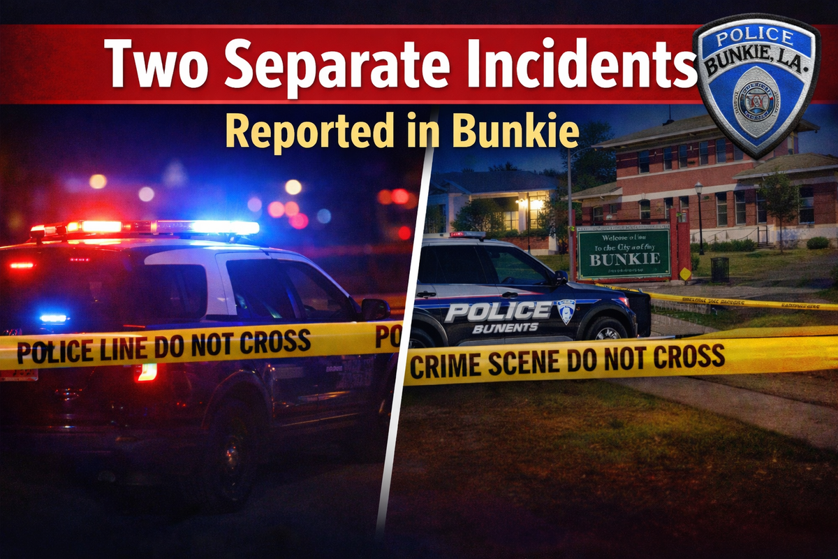 Bunkie Police Investigating Separate Stabbing and Shooting Incidents this week