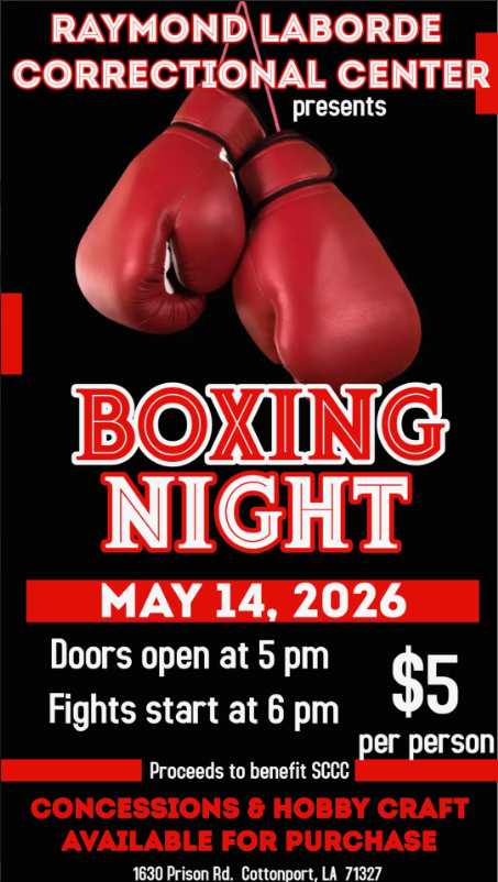 Raymond Laborde Correctional Center presents Boxing Night!