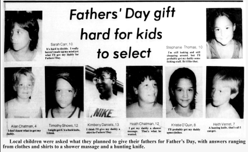 Father’s Day gifts were hard to pick in 1985