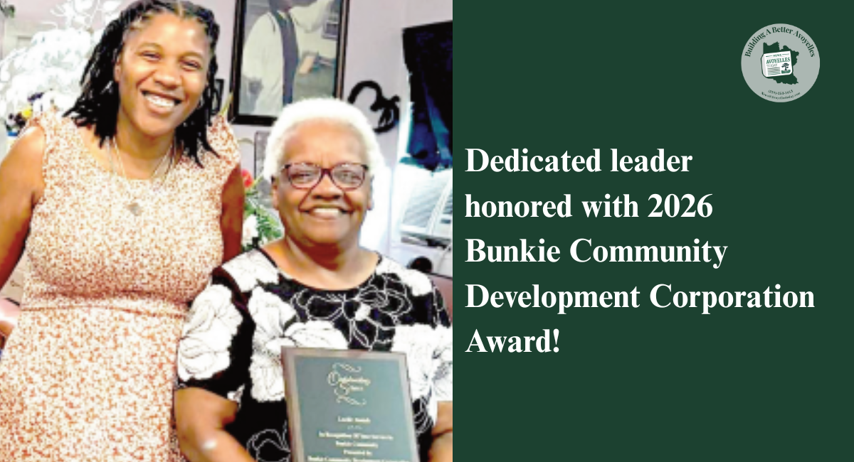 Dedicated leader honored with 2026 Bunkie Community Development Corporation Award