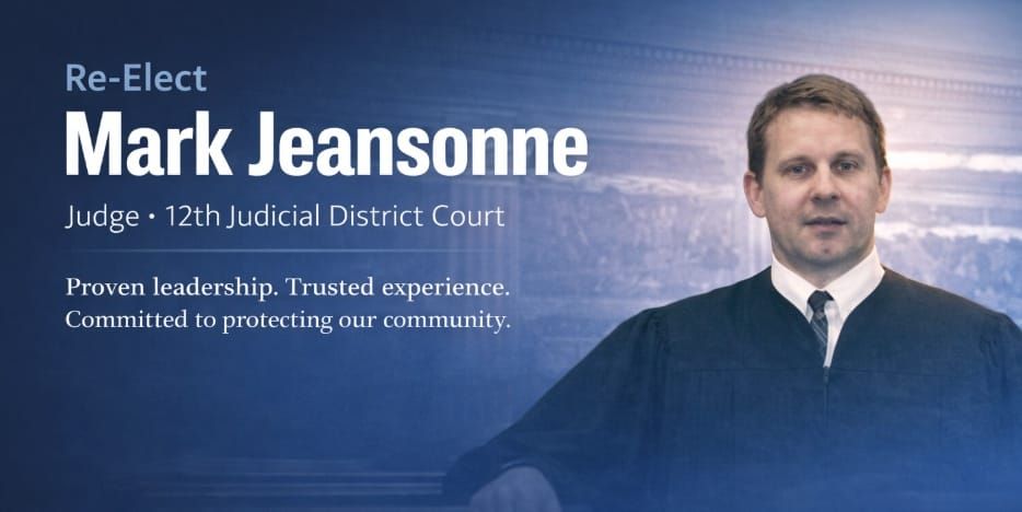 Mark Jeansonne asks for your vote for Judge!