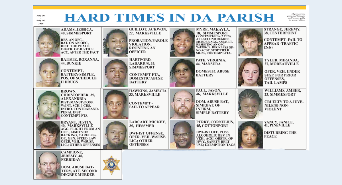 HARD TIMES IN DA PARISH