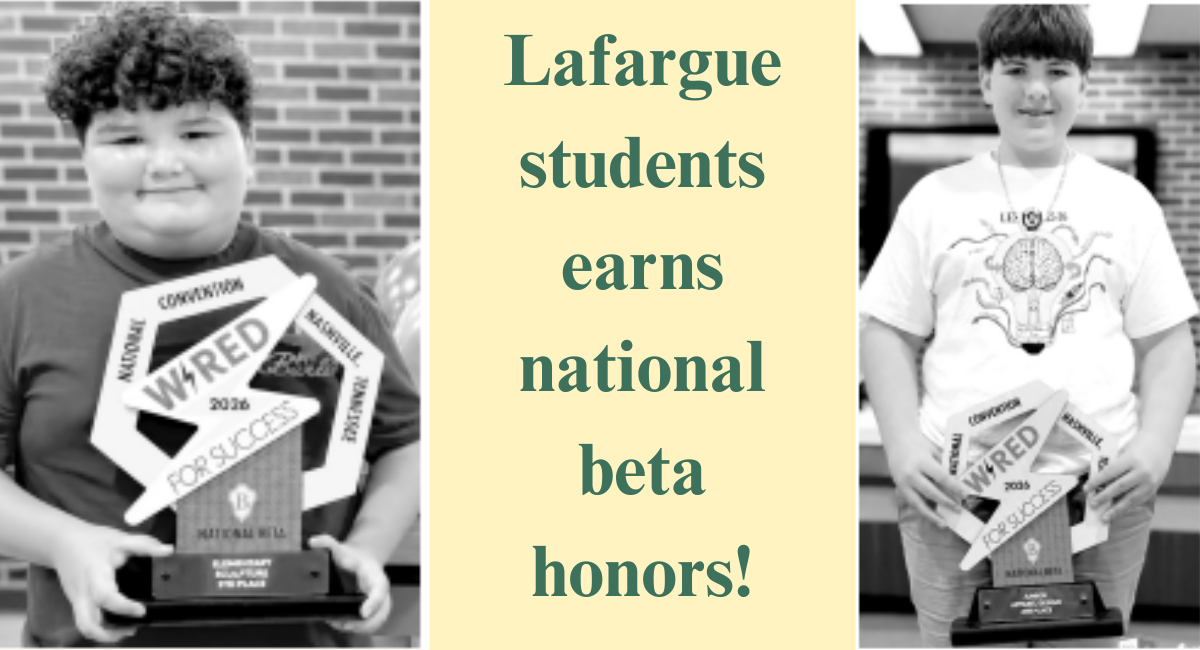 Lafargue students earn National Beta honors