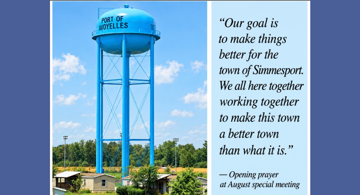 Simmesport Secures $465,000 for water system