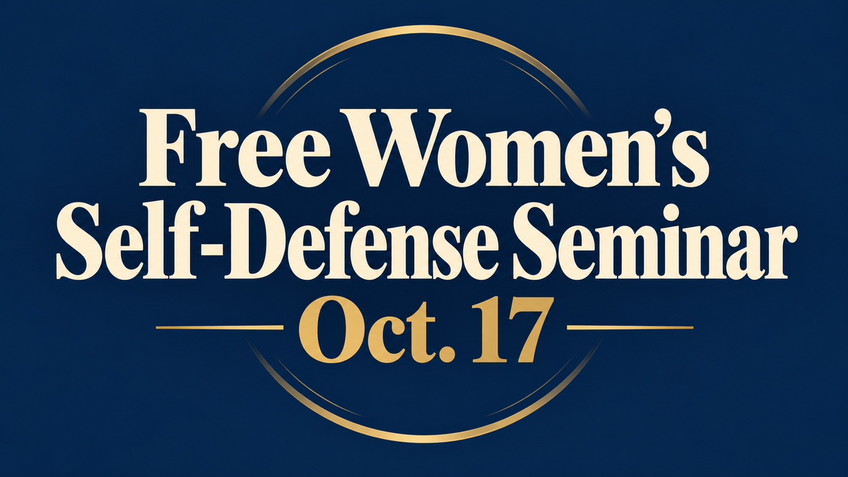 Free Women’s Self-Defense Seminar set for Oct. 17