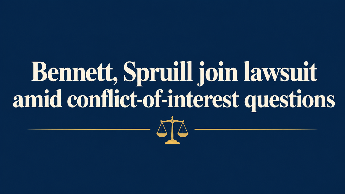Bennett, Spruill join lawsuit amid questions about possible conflict of interest