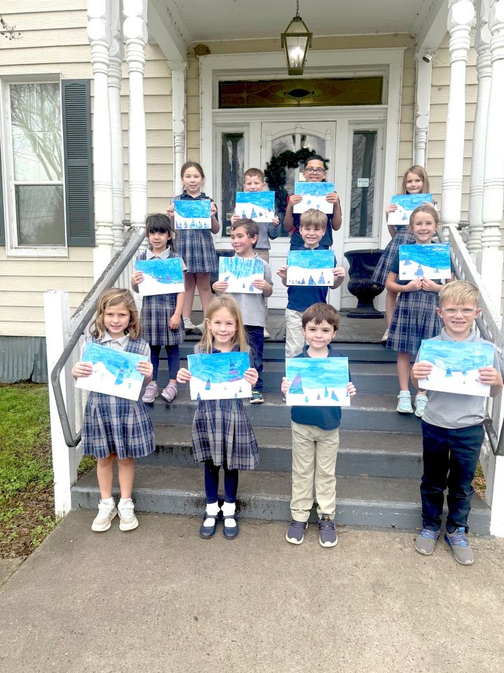 ❄️ Creative Winter Landscapes by First-Graders! 🎨