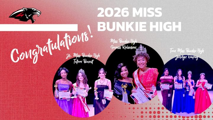 🎉 Miss Bunkie High Pageant 2026: Winners Crowned! 👑