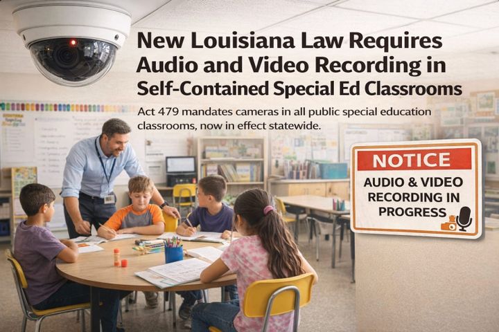 Louisiana Implements Cameras in Special Education Classrooms for Safety
