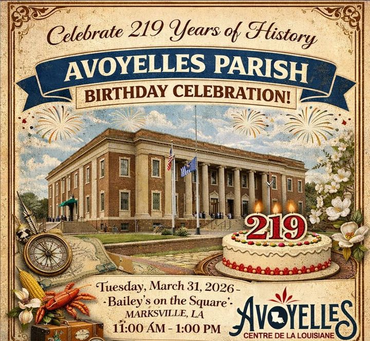 🎉 Celebrate Avoyelles Parish's 219th Birthday!