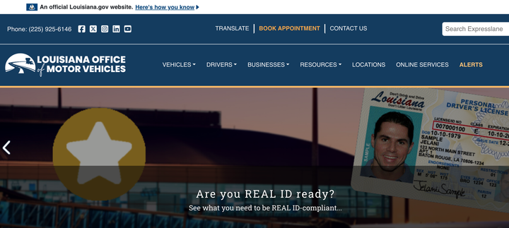 Louisiana OMV Launches New Official Website!