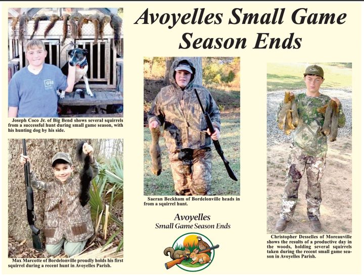 Avoyelles Small Game Season Ends!