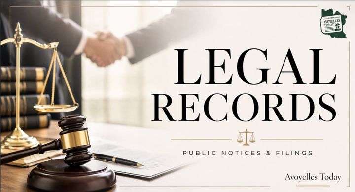 Avoyelles Parish Legal Records in April 2026