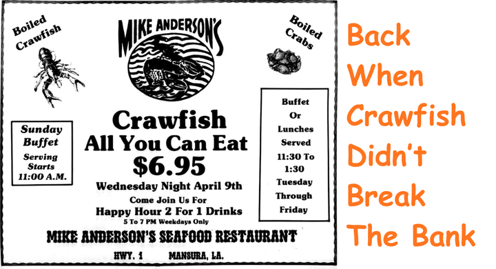 Throwback to Crawfish Buffets 🦞: Prices Then vs Now 💰