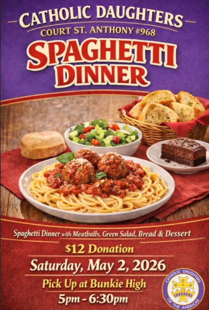 Spaghetti Dinner Fundraiser! 🙏
