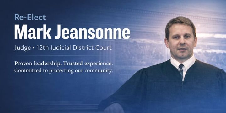 Mark Jeansonne asks for your vote for Judge!