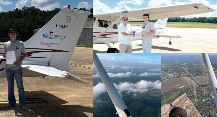 From Marksville, to the skies! Tristen Tassin set to make history at LSUA⭐️