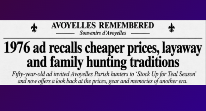 1976 ad recalls cheaper prices, layaway, and family hunting traditions!