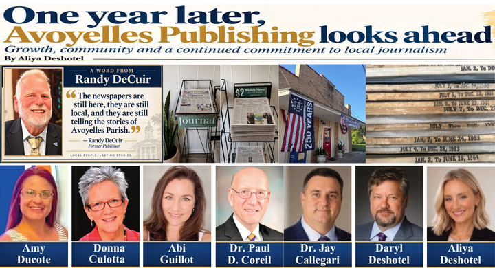 One Year Later, Avoyelles Publishing looks ahead.